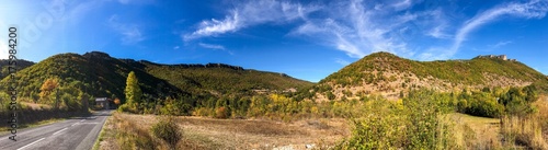 Paysage des Gorges de la Dourbie dans l’Aveyron en Occitanie, France