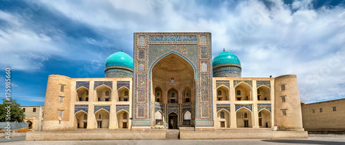 Tableau sur toile Mir-i Arab Madrasa at the Poi Kalyan complex in Bukhara, Uzbekistan