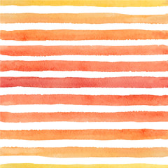 Fototapete Horizontale Streifenmuster Lebhafte Aquarell Pinselstriche Bunt  © Anastasia