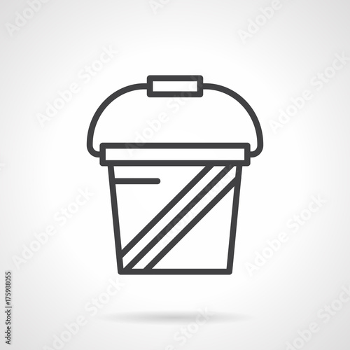 Whey protein simple line vector icon