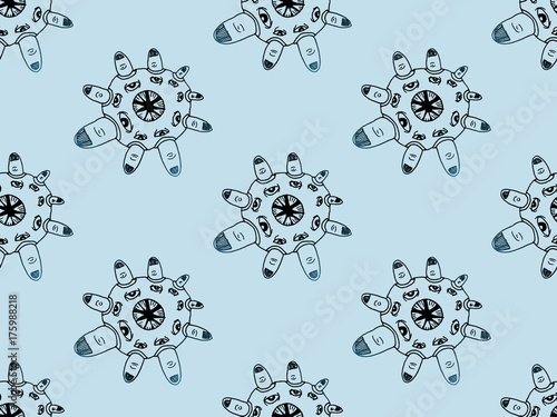 seamless monster pattern