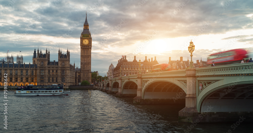 Naklejka premium Sonnenuntergang in Westminster