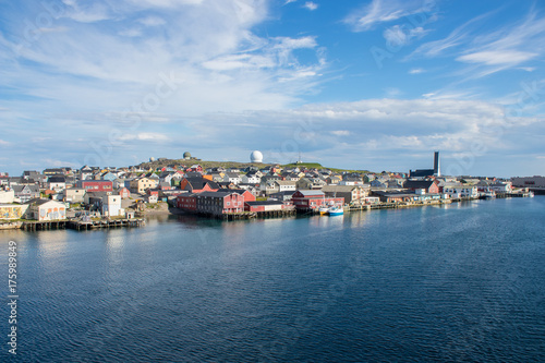 The town of Vardo in Finnmark county, Norway. Vardo is the easternmost town in Norway.