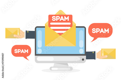 Spam concept illustration.