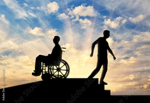 Concept of helping the disabled to move