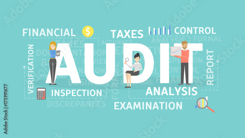 Audit concept illustration.