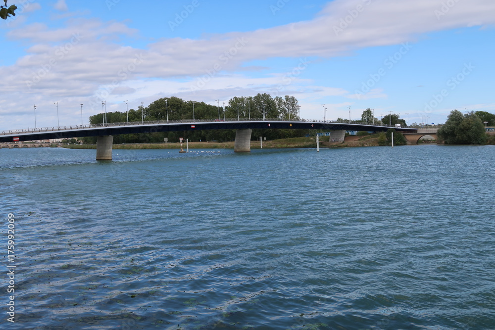 Along the Saône river
