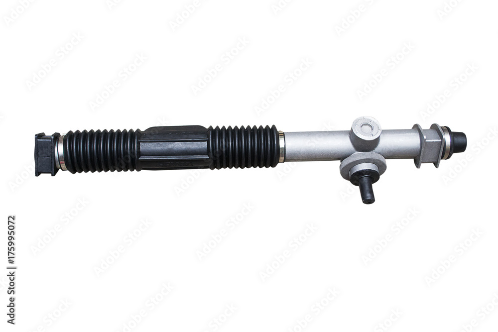 car steering rack isolated on white background car steering rack isolated on white background