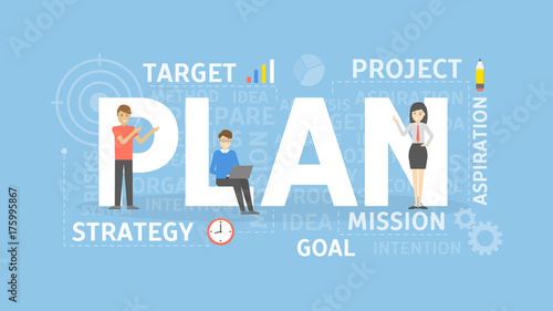 Plan concept illustration.