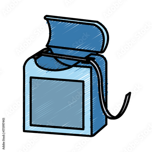 Dental floss isolated icon vector illustration graphic design