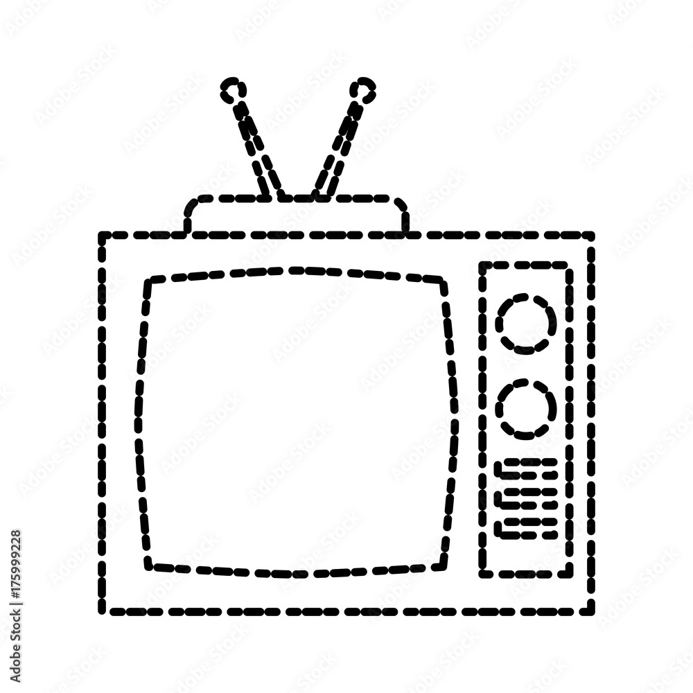 Old tv isolated icon vector illustration graphic design Old tv isolated icon vector illustration graphic design