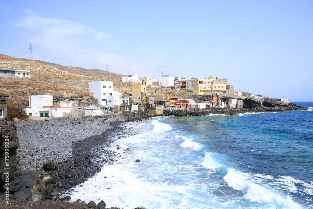 Idyllic village on the coast of Tenerife Island, Canary Islands, Spain