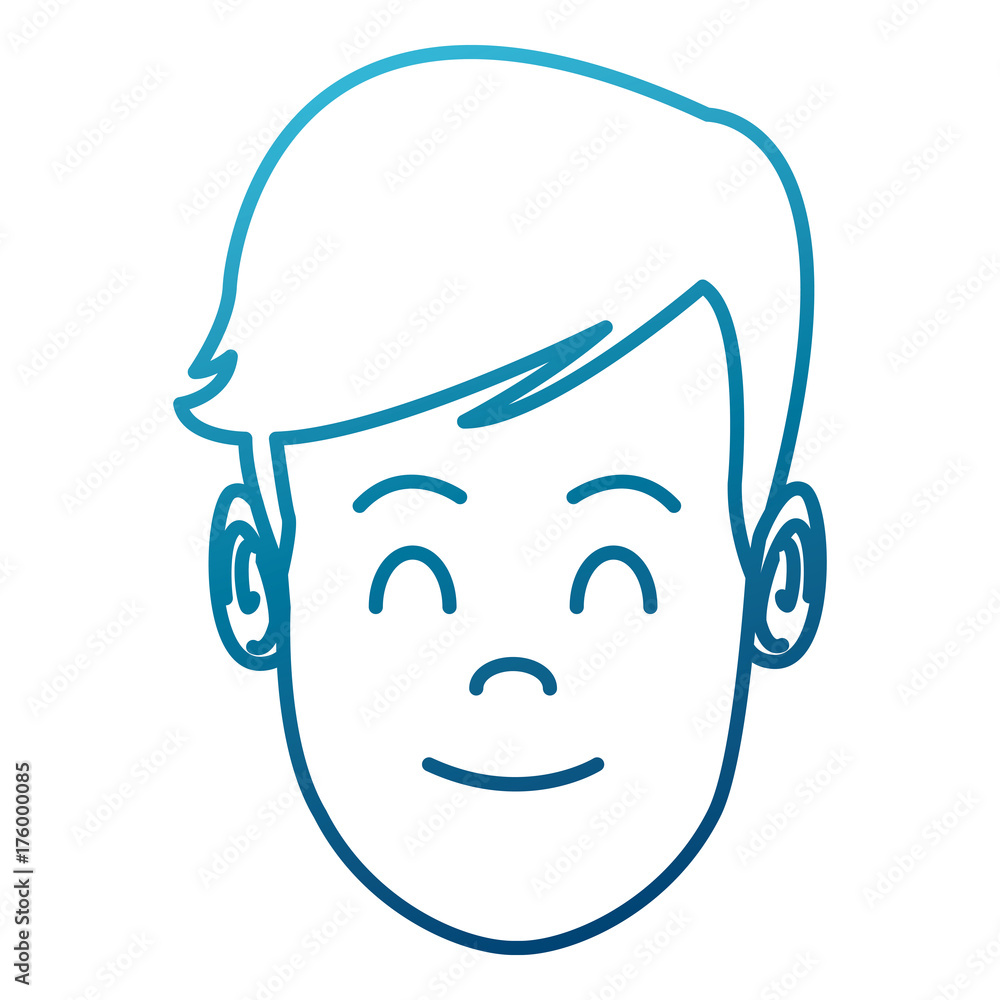 Man face cartoon icon vector illustration graphic design Man face cartoon icon vector illustration graphic design