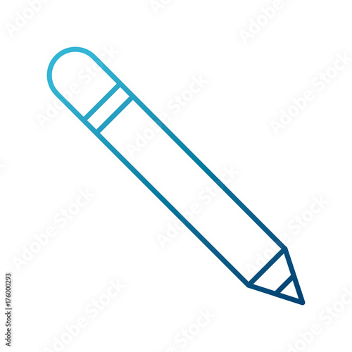 Wooden pencil isolated icon vector illustration graphic design