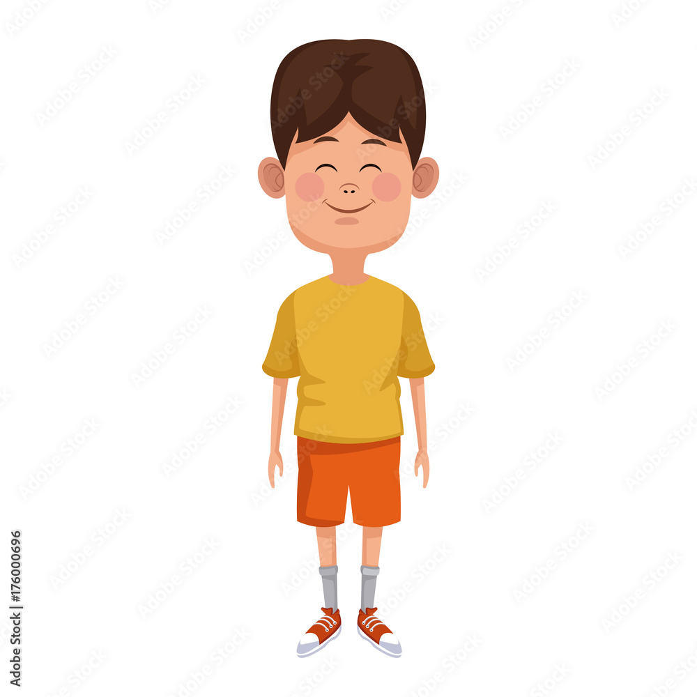 Cute and funny boy cartoon icon vector illustration graphic design Cute and funny boy cartoon icon vector illustration graphic design