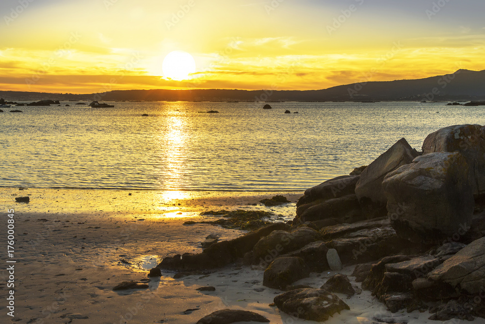 Fototapeta premium Sunset on the beach