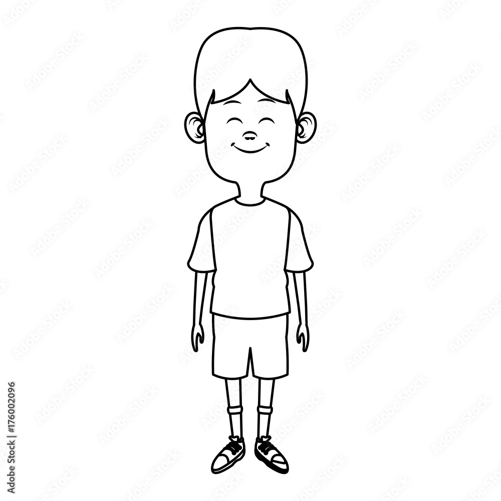 Cute and funny boy cartoon icon vector illustration graphic design Cute and funny boy cartoon icon vector illustration graphic design