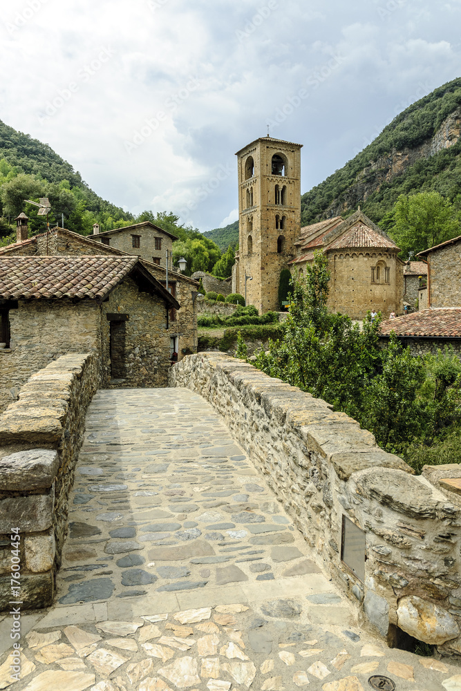 sight of the medieval people of Beget in Gerona, Spain
