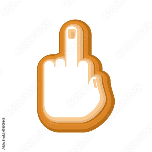 Cookie fuck. Cookies for Halloween. Vector illustration
