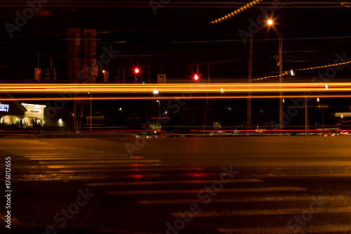 Long Exposure of cars at Intersection © Connor