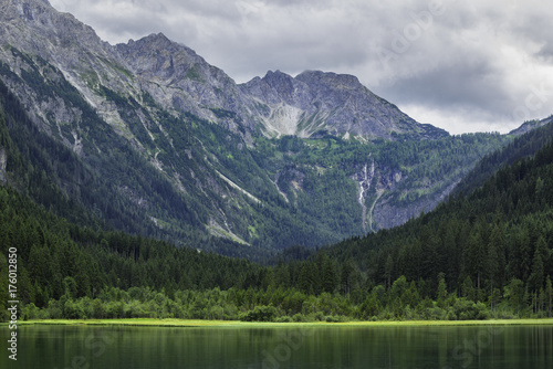 Jagersee in Austrian Alps, Salzburger Land, Summer Mountains