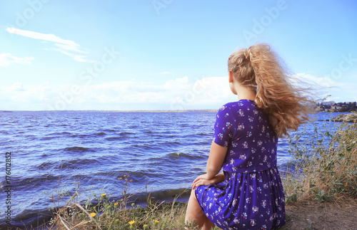 Beautiful young woman relax...