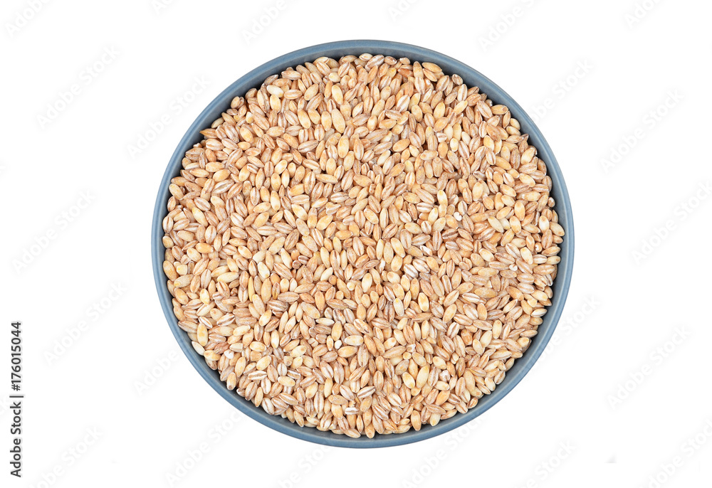 Barley grits in bowl Barley grits in bowl