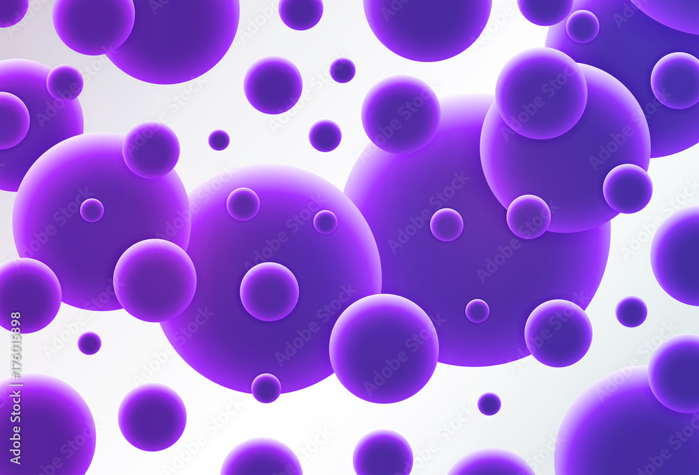 Abstract bubbles vector background.Bubble gum balls backdrop.