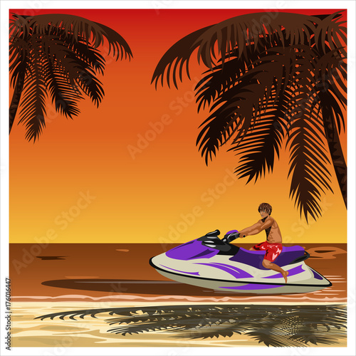 man on the jet ski