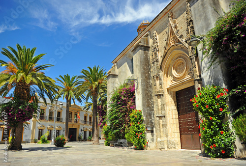 Iglesia de Nuestra Señora de la O en Chipiona, pueblos de Cádiz, España photo