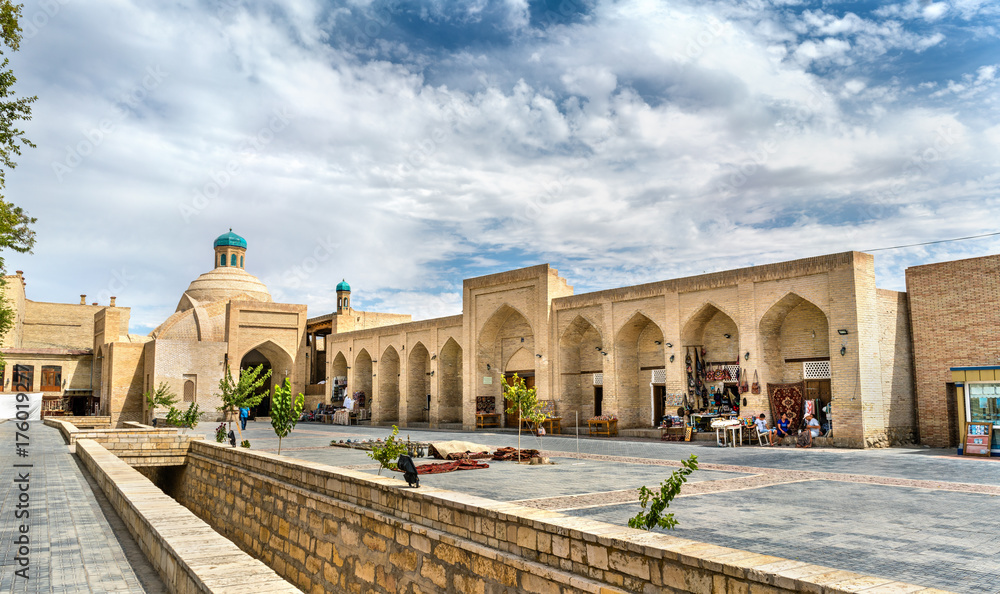 Ancient buildings in the old town of Bukhara, Uzbekistan
