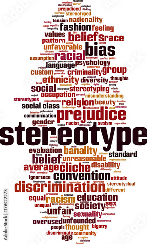 Stereotype word cloud