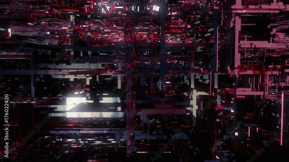 Inside a futuristic microchip / A.I / processor / circuit board. Seamless looping animation rendered at 16-bit color depth. 4K broadcast quality. Inside a futuristic microchip / A.I / processor / circuit board. Seamless looping animation rendered at 16-bit color depth. 4K broadcast quality.