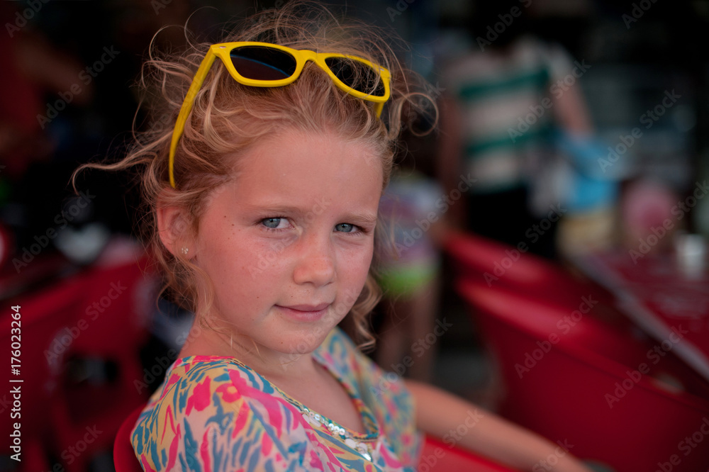 Girl with sunglasses Girl with sunglasses