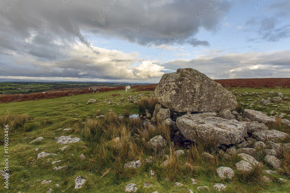 Obraz Arthurs Stone is located on the highest point of the Gower