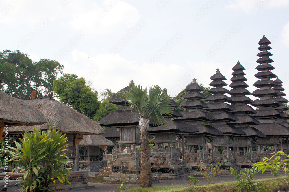 Temple reflected in a pond in Bali Temple reflected in a pond in Bali