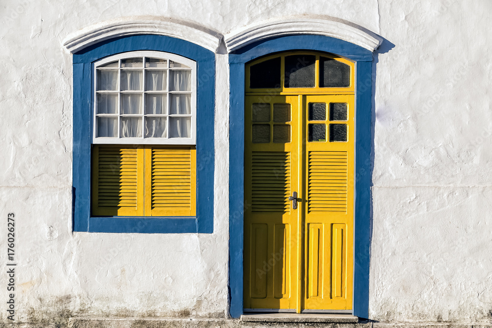 Fototapeta premium The couple window and her husband the door