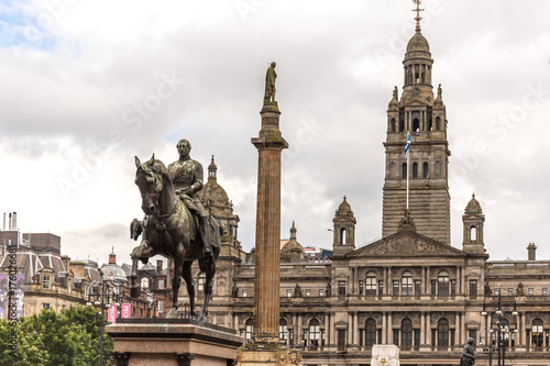 View of Central Glasgow in Scotland