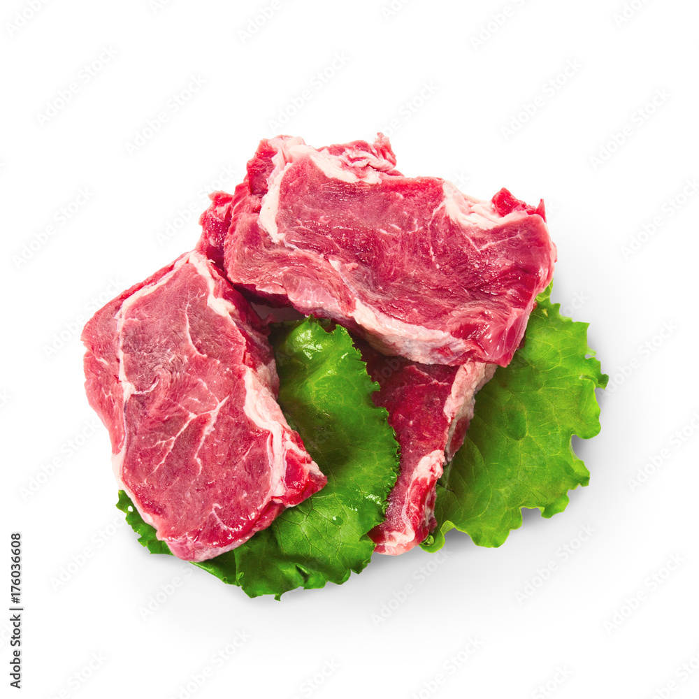 Obraz premium Cuts of beef meat steacks