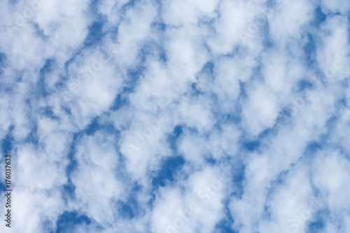 Background of beautiful clouds against deep blue sky