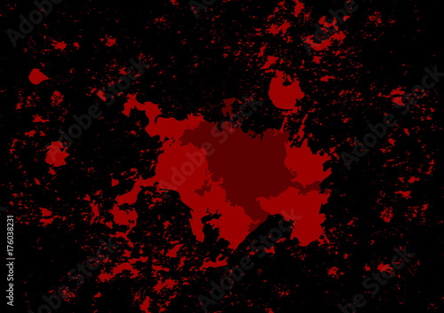 abstract vector splatter red color on black color background