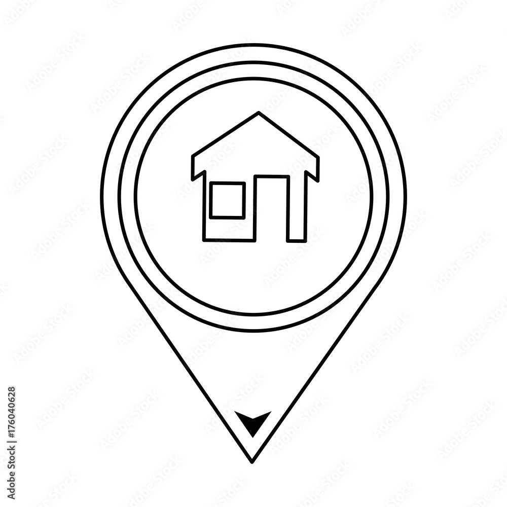 pointer location with house pointer location with house