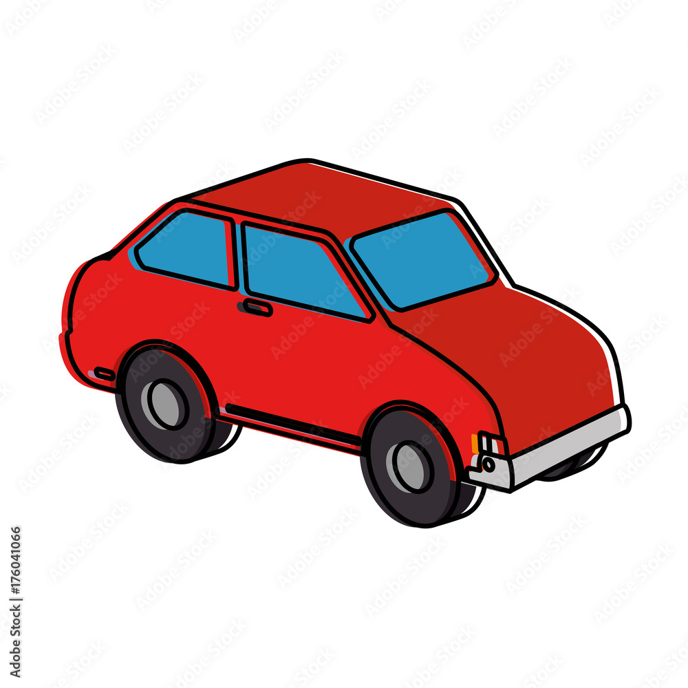 Fototapeta premium car vehicle isolated icon