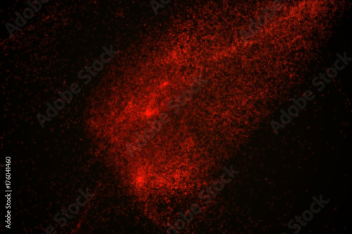 Abstract background made of red glowing particles