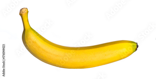 Bananas on a white