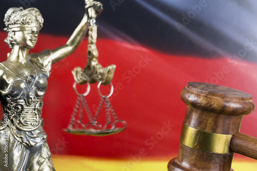 Law, Judge Mallet and Germany Flag photo