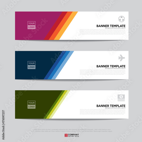 Banner design for business presentation
