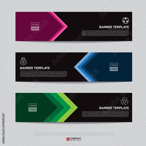 Banner design for business presentation