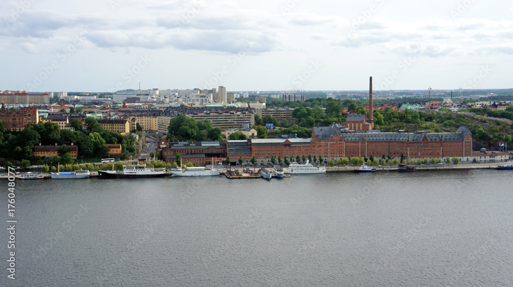 Cityscape from the observation deck of Town Hall, Stockholm, Sweden