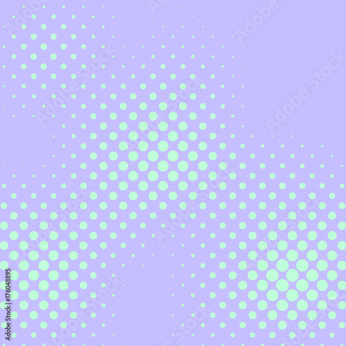 Pastel violet and mint color halftone vector background. Candy color halftone tile.